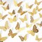 Crosize 48 Pcs Gold Butterfly Decorations, 4 Styles 3 Sizes, Butterfly Wall Decor, 3D Butterfly Party Decorations, Butterflies for Crafts, Bouquet, Cake Decorating, Flower Arrangements, Room Décor
